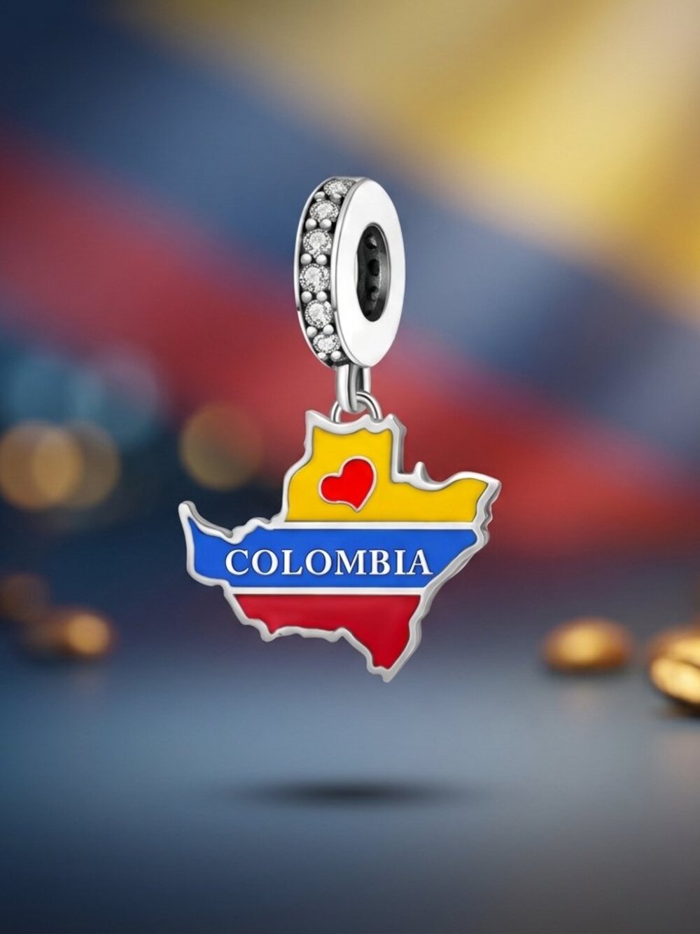 Heart of Colombia Travel Charm
